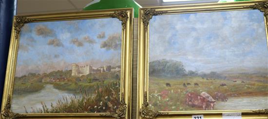 English School Views near Arundel 12 x 13.5in.